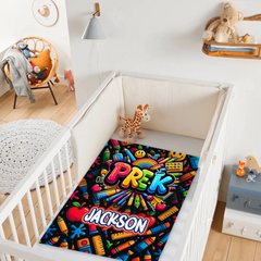 Colorful Graffiti Blanket - Customized Name And Grade - New Semester Gifts