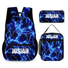 Personalized Lightning Children's Backpack — Personalized Name Backpack — Back-to-School Gift