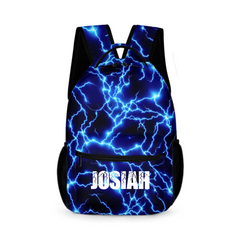Personalized Lightning Children's Backpack — Personalized Name Backpack — Back-to-School Gift