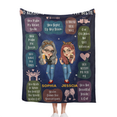 '10 Reasons Why You're My Bestie' Customized Blanket - Gift For Besties