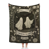 👻Ghost Couple 'Till Death Do Us Part' - Personalized Blanket - Spooky Halloween Gifts/Anniversary Gifts