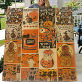 🎃Vintage Spooky Pumpkin Custom Blanket - Halloween Blanket