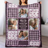 When You Really Miss Me Hug This Blanket Custom Photo Memorial - Personalized Photo - Gifts For Family, Friends