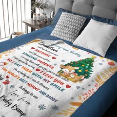 Baby Dear We Love You Custom Blanket – Personalized Names - A Gift For Baby, Kids, Children