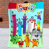 Number Blocks Blanket – Fun Counting Blanket for Kids – Educational Gift for Boys & Girls