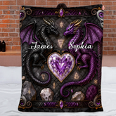 You & Me We Got This Custom Blanket – Personalized Name – Gift for Couples, Dragon Lovers
