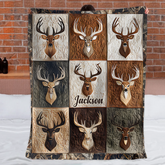 Love Hunting Custom Blanket – Personalized Name – Gift for Hunter, Hunting Lover