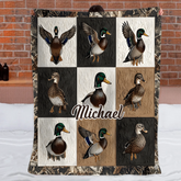 Love Hunting Customized Animal Themed Blanket - Personalized Name - Gift For Hunting Lovers