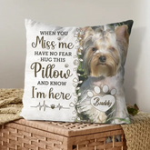 Customized Pet Lover Photo Pillows - Personalized Pet Photo And Name - Gift For Pets Lovers, Owners