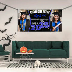 2026 Graduation Banner - Custom Photo Graduation Commemorative Gift