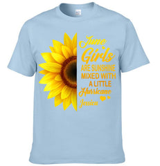 Girls Are Sunshine Mixed With A Little Hurricane Customized Clothing – Personalized Name - Power Gift For Hers