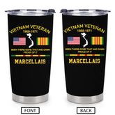 Customized Been There Done That And Damn Proud Of It Vietnam Veteran Thermos Cup - Personalized Name And Year/Period - Gifts For Veterans, Soldiers