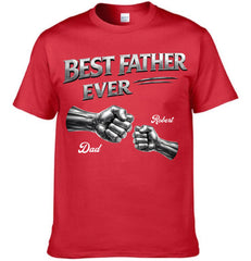 Fist Bump Dad Customized Clothing - Personalized Kid's Names - Father's Day Gift For Dads, Grandpas