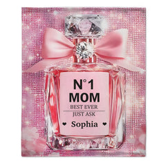No1 Mom Ever - Personalized Mother Blanket，Mother's Day gift