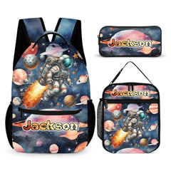 🧑‍🚀Customized Watercolor Cosmic Backpack - Personalized Name and Astronaut