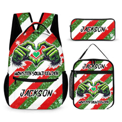 Monster Squad Leader  Customized Backpack - Personalized Title and Name - Christmas Gift For Kids, Children