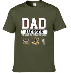 Father is Soldier - Personalized Military-Themed Clothing - Father's Day Gift
