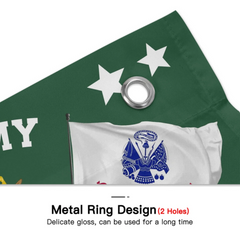 Customized Military-themed Flag - Personalized Branches, Name and Dates - Honorary Gift