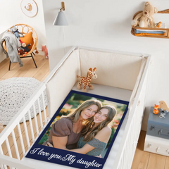 Custom Photo Blanket - Personalized Picture And Text -  Gift For Family,Friends,Besties
