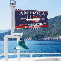 250th Anniversary Customized Flag - Personalized Color and Name - Patriot's Memorabilia