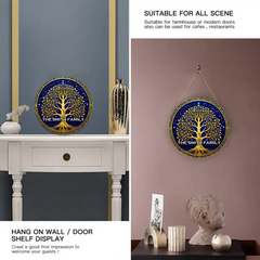 Tree Of Life Customized Wooden Doorplates - Personalized Name - Gift For Families, Friends