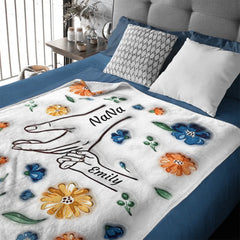 Mom, You Are My Hero Customized Family Love Blanket - Personalized Children Names - Gift For Mom, Grandma