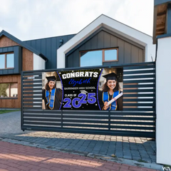 2026 Graduation Banner - Custom Photo Graduation Commemorative Gift