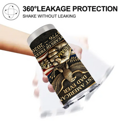 250 Years Of Freedom Customized Thermos Cup - Personalized Name - Gifts For Dad
