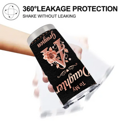 Personalized Love Message Thermos Cup - Never Forget How Much I Love You - Gift For Daughter