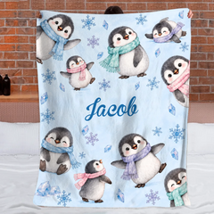 Personalized Dreamy Little Friends Blanket – Custom Name Cute Woodland Animals & Sweet Dreams Blanket – Gift For Kids