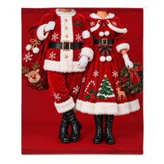 Funny Couples Outfit Blanket – Creative Matching Couple Costume Design – Gift For Couples
