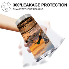 Personalized Wildlife Thermos Cup – Custom Name & Scenic Duck, Moose, Deer and Bear Designs – Gift For Nature Lovers